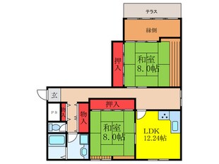 シャト－・ル・シェ－ルの物件間取画像